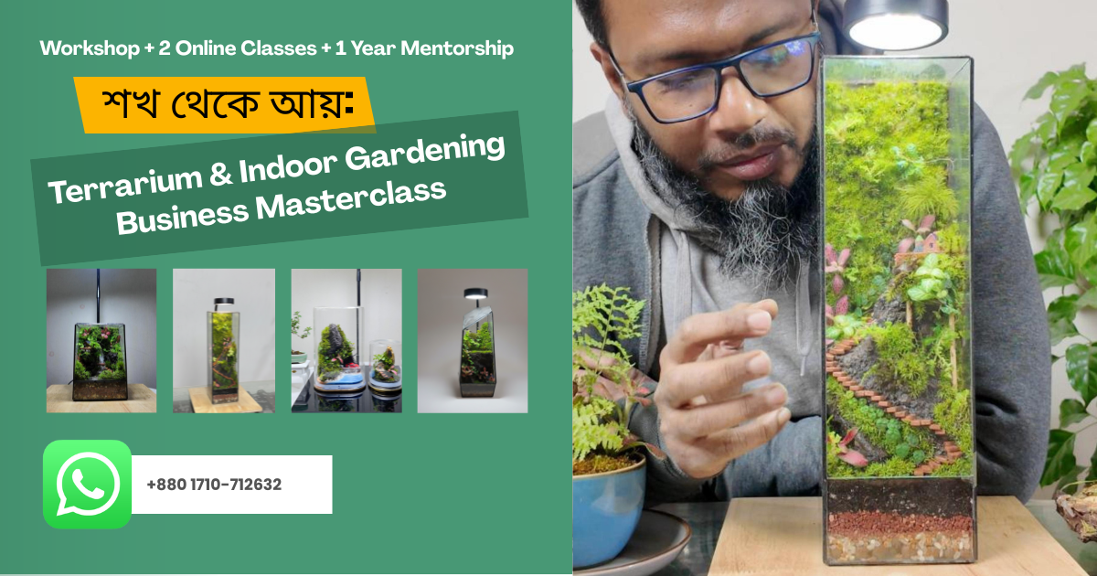 শখ থেকে আয়: Terrarium & Indoor Gardening Business Masterclass